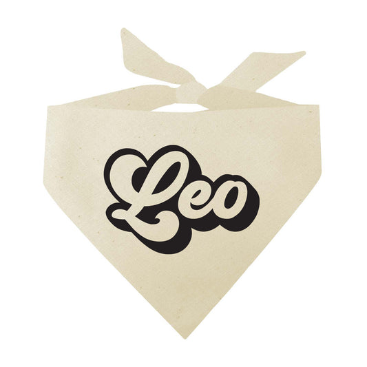 Leo Zodiac Retro Style Horoscope Triangle Dog Bandana