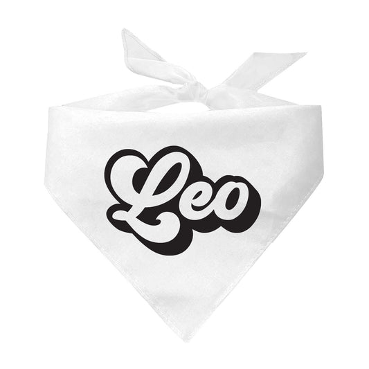 Leo Zodiac Retro Style Horoscope Triangle Dog Bandana