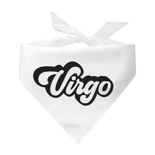 Virgo Zodiac Retro Style Horoscope Triangle Dog Bandana