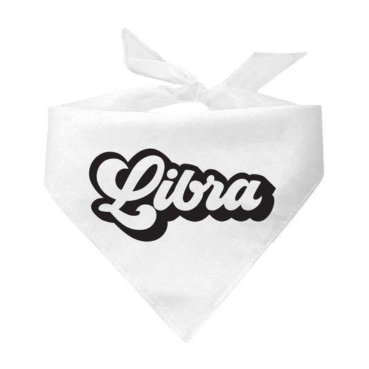 Libra Zodiac Retro Style Horoscope Triangle Dog Bandana