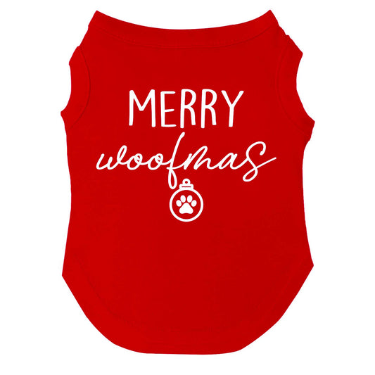 Merry Woofmas Dog Tee