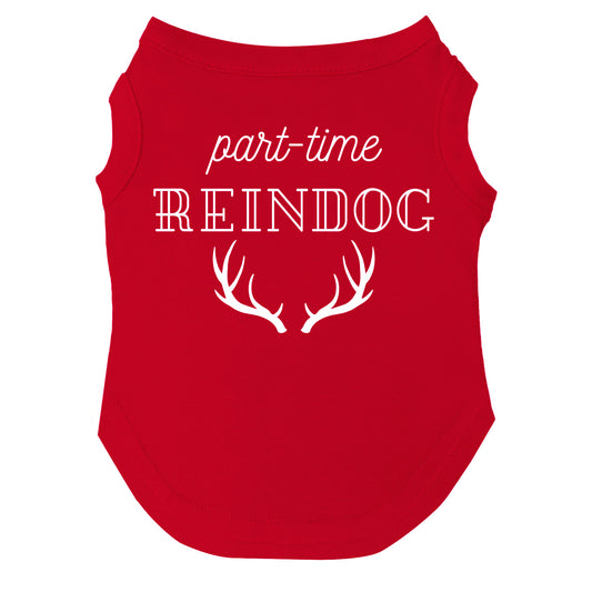 Part-Time Reindog Dog Tee